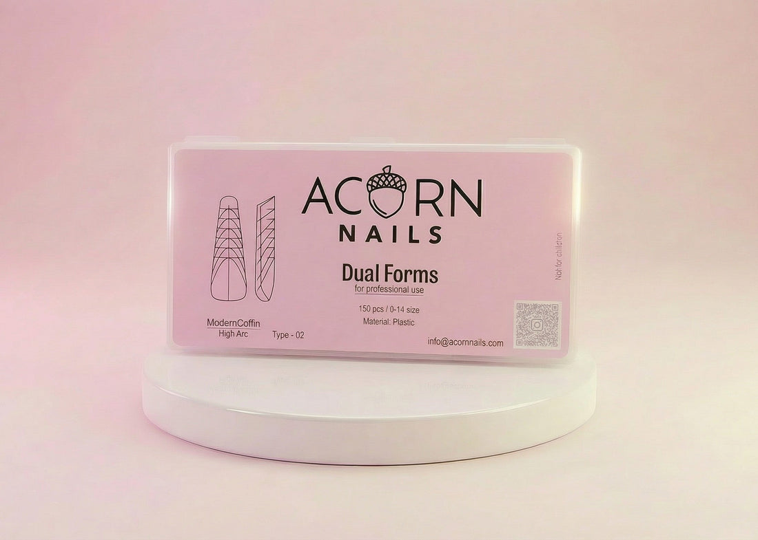 ACORN NAILS — Dual Forms Modern Coffin Type - 02